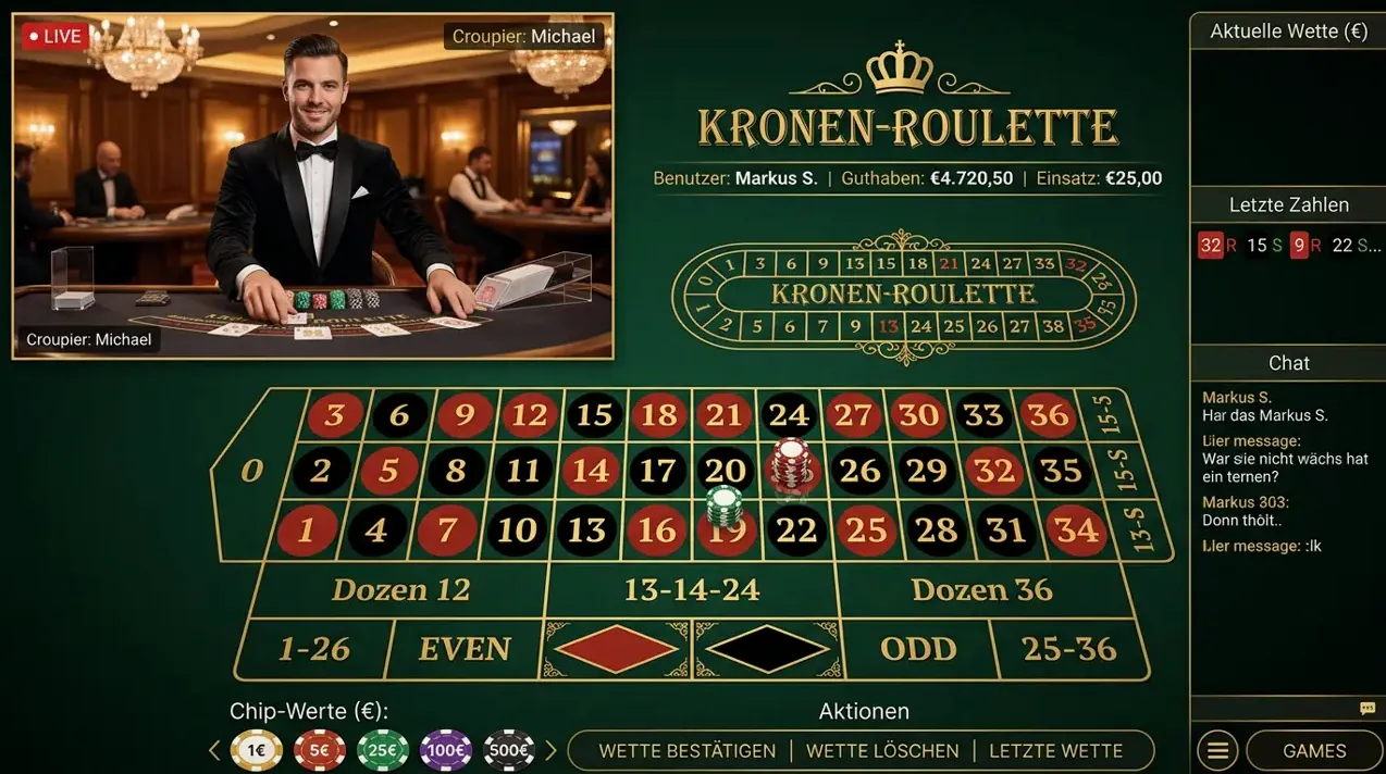 Live-Casino im Winrolla