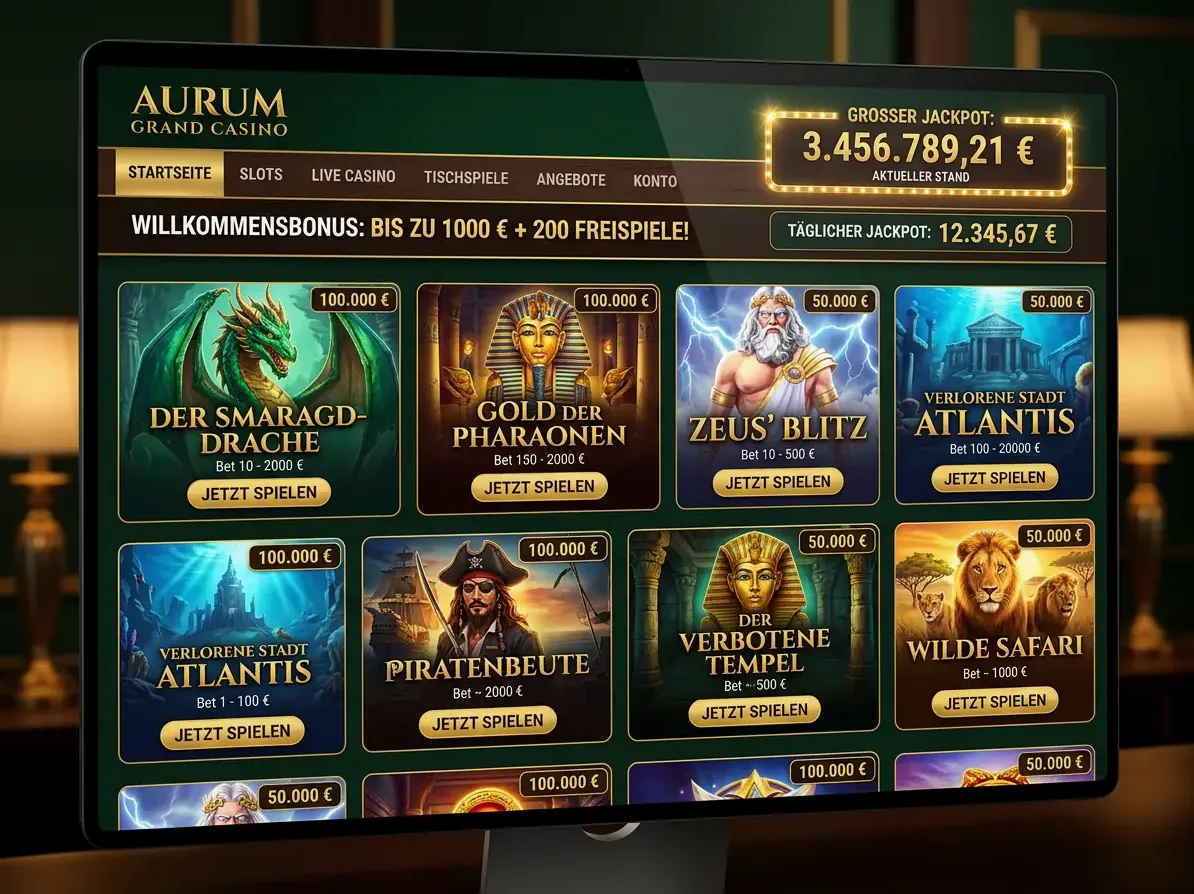Winrolla — Spielsaal und Angebot