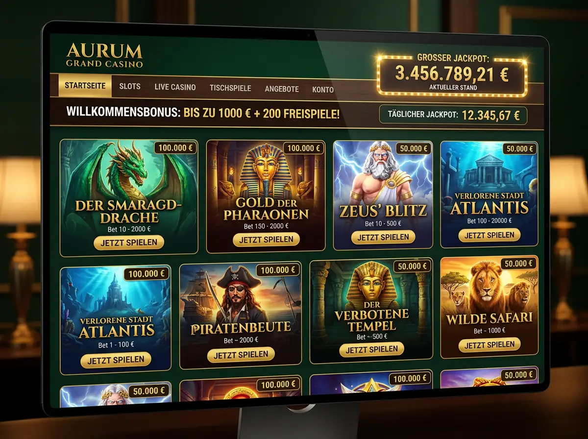 Winrolla — Spielsaal und Angebot