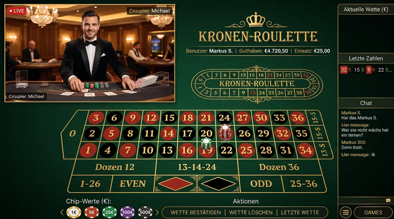 Live-Casino im Winrolla