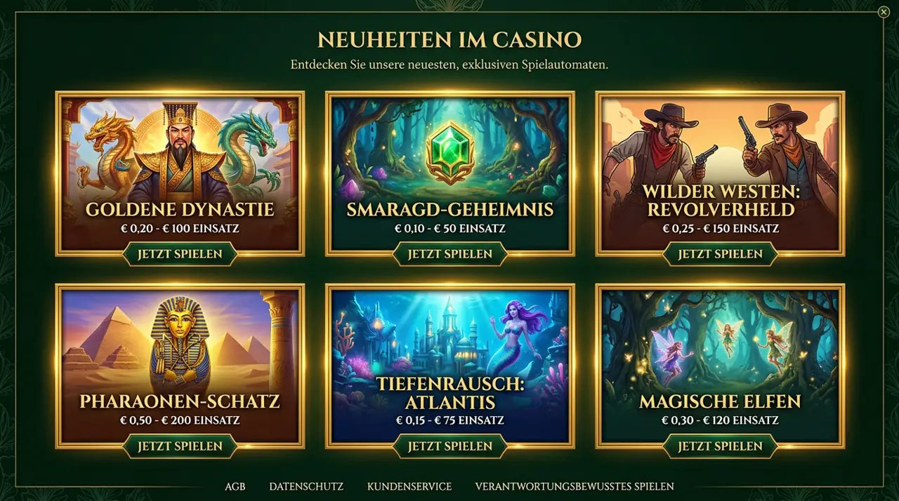 Neue & Sofortspiele im Winrolla